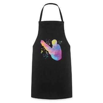 Plongeon, Plongeon synchronisé, Saut artistique - Tablier de cuisine - noir - Devant - AI Model Male 185 dark (185cm)