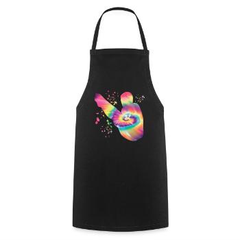 Diving, Synchronized Diving, Artistic Jumping - Cooking Apron - black - Front - AI Model Male 185 dark (185cm)