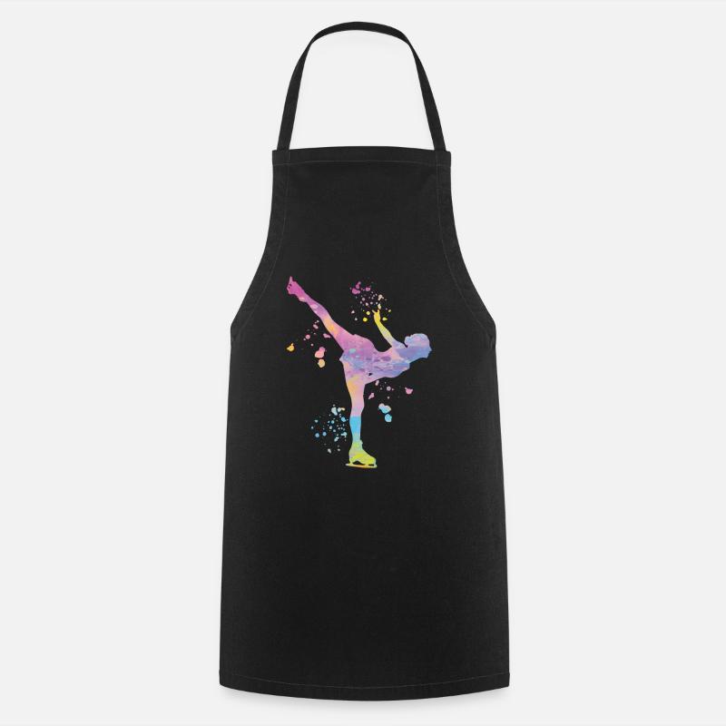 Eiskunstläufer Schlittschuhlaufen Eiskunstlauf - Kochschürze - Schwarz