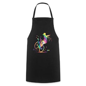 Artistic Cycling Artistic Cyclist - Cooking Apron - black - Front - AI Model Male 185 dark (185cm)