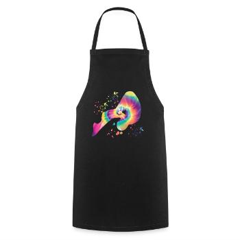 Synchronized Water Diver High Diver - Cooking Apron - black - Front - AI Model Male 185 dark (185cm)