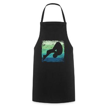 Diving, Artistic Jumping, Synchronized Diving - Cooking Apron - black - Front - AI Model Male 185 dark (185cm)