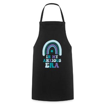 In My Anxiety Era Funny Rethinking - Cooking Apron - black - Front - AI Model Male 185 dark (185cm)