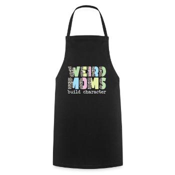 Les mamans bizarres construisent leur caractère - Tablier de cuisine - noir - Devant - AI Model Male 185 dark (185cm)