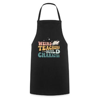 Weird Teachers Build Character Teacher - Cooking Apron - black - Front - AI Model Male 185 dark (185cm)