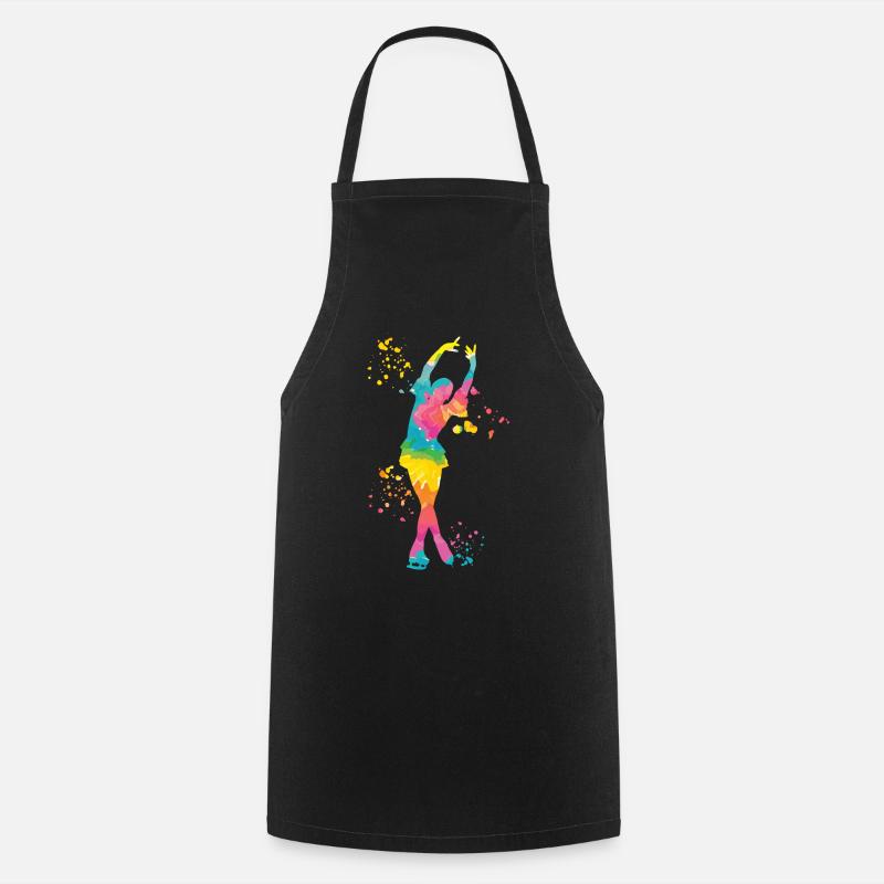 Eiskunstläufer Schlittschuhlaufen Eiskunstlauf - Kochschürze - Schwarz