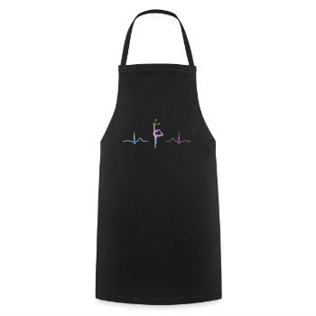 Clubs de gymnastique ECG Gymnastique rythmique - Tablier de cuisine - noir - Devant - AI Model Male 185 dark (185cm)