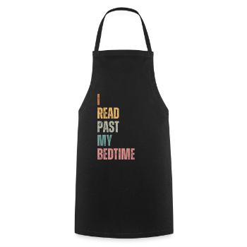 Bibliothèque livre amant lecture rat de bibliothèque - Tablier de cuisine - noir - Devant - AI Model Male 185 dark (185cm)