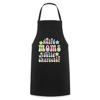 Les mamans bizarres construisent leur caractère - Tablier de cuisine - noir - Devant - AI Model Male 185 dark (185cm)