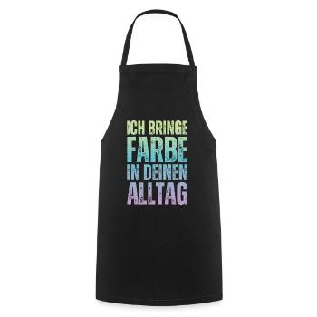 I Bring Paint Painter Dad Varnisher - Cooking Apron - black - Front - AI Model Male 185 dark (185cm)