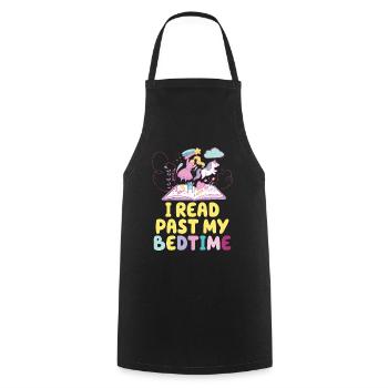 I read unicorn after bedtime - Cooking Apron - black - Front - AI Model Male 185 dark (185cm)