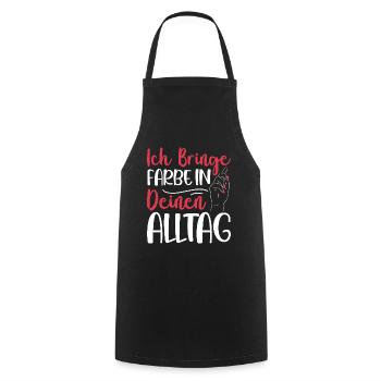 I Bring Paint Painter Dad Varnisher - Cooking Apron - black - Front - AI Model Male 185 dark (185cm)