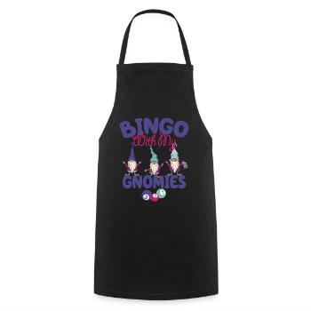 Bingo Mit Meinen Gnomies Lustiges Bingo - Kochschürze - Schwarz - Vorne - AI Model Male 185 dark (185cm)