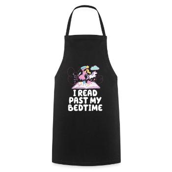 I read unicorn after bedtime - Cooking Apron - black - Front - AI Model Male 185 dark (185cm)