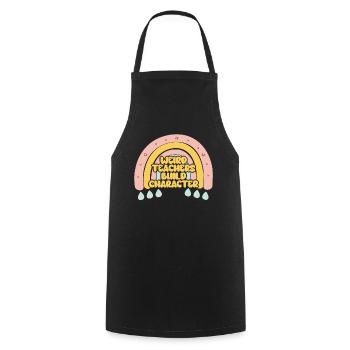 Weird Teachers Build Character Teacher - Cooking Apron - black - Front - AI Model Male 185 dark (185cm)