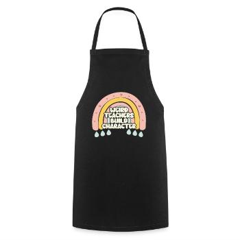 Weird Teachers Funny School Teachers - Cooking Apron - black - Front - AI Model Male 185 dark (185cm)