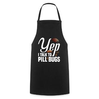 Rollie Pollie Maman Insecte Maman Entomologiste Pilule Bug - Tablier de cuisine - noir - Devant - AI Model Male 185 dark (185cm)