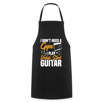 Country Music steelin Pedal Steel Guitarist - Kochschürze - Schwarz - Vorne - AI Model Male 185 dark (185cm)