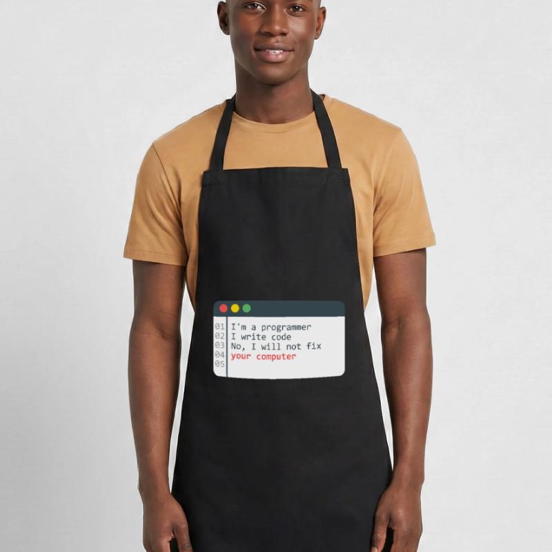 Programmeur HTML Programmation de codage de codeur informatique Tablier de cuisine