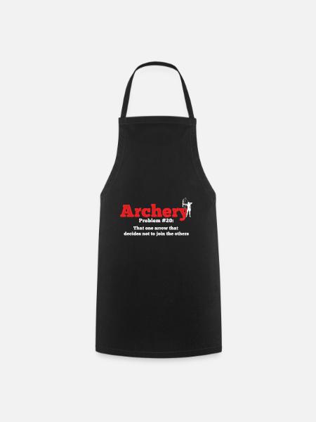 Bogenschießen Archery - Kochschürze - Schwarz