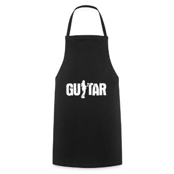 Akustik Spruch Für E-Gitarre Konzert Gitarre - Kochschürze - Schwarz - Vorne - AI Model Male 185 dark (185cm)