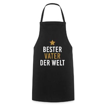 Vatertag bester Vater der Welt Papa Geschenkidee - Kochschürze - Schwarz - Vorne - AI Model Male 185 dark (185cm)