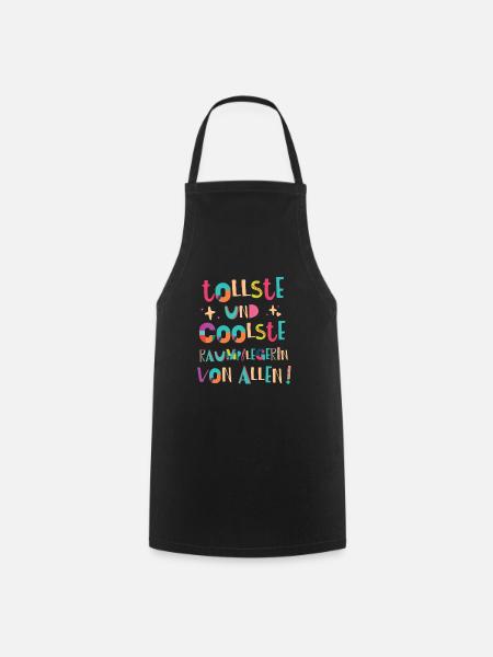 Tollste und Coolste Raumpflegerin Geschenk - Kochschürze - Schwarz