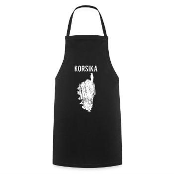 Corsica Island Map France Holiday Gift - Cooking Apron - black - Front - AI Model Male 185 dark (185cm)