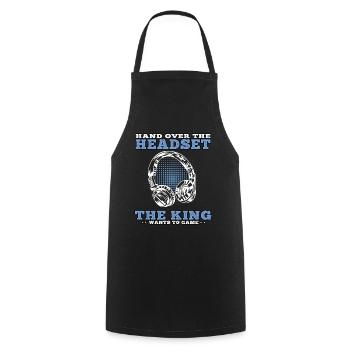 King wants to gamble video games gamers Gamer Gaming Gamers - Cooking Apron - black - Front - AI Model Male 185 dark (185cm)