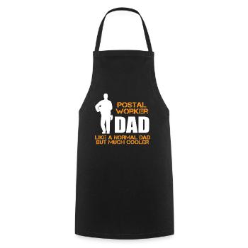 Postworker Papa Courier Postman Gift - Tablier de cuisine - noir - Devant - AI Model Male 185 dark (185cm)