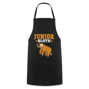 Offspring Sloth I go to sleep lazy Lazy - Cooking Apron - black - Front - AI Model Male 185 dark (185cm)