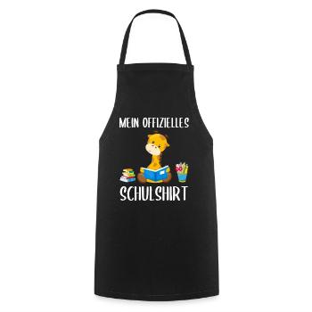 Giraffe Schulshirt Schulbeginn Schule Geschenk - Kochschürze - Schwarz - Vorne - AI Model Male 185 dark (185cm)