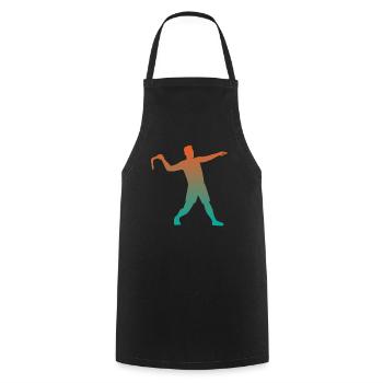 Boomerang Throwing Sports Boomerang Thrower Gift - Cooking Apron - black - Front - AI Model Male 185 dark (185cm)