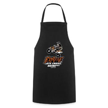 Quad Racing - ATV Racer - Cooking Apron - black - Front - AI Model Male 185 dark (185cm)