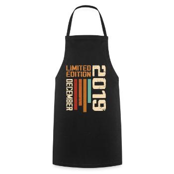 December 2019 - 2019 December - Cooking Apron - black - Front - AI Model Male 185 dark (185cm)