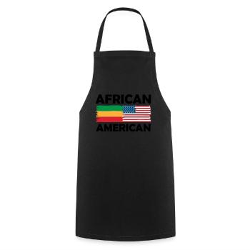 Kulturelle Vielfalt USA Weltbürger Stolz - Kochschürze - Schwarz - Vorne - AI Model Male 185 dark (185cm)