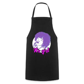 90s Vibes Statement - Cooking Apron - black - Front - AI Model Male 185 dark (185cm)