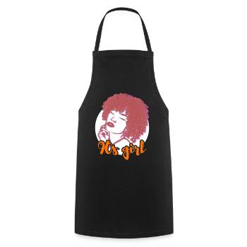 90s Vibes Statement - Cooking Apron - black - Front - AI Model Male 185 dark (185cm)