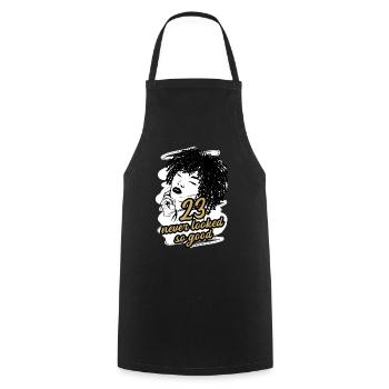 23 and Pure Glamour Celebrate in Style - Cooking Apron - black - Front - AI Model Male 185 dark (185cm)