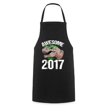 La légende du T-Rex est à succès depuis 2017 - Tablier de cuisine - noir - Devant - AI Model Male 185 dark (185cm)