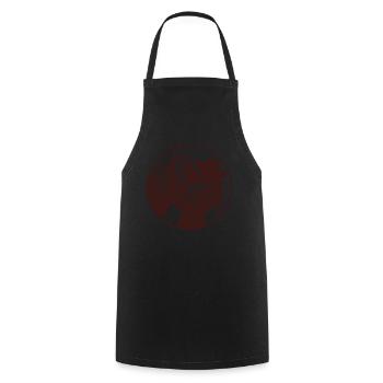 Tendre câlin de cheval - Amour pur - Tablier de cuisine - noir - Devant - AI Model Male 185 dark (185cm)