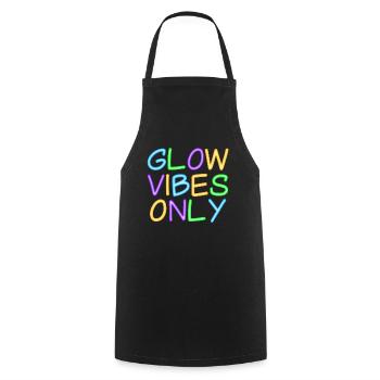 Only Bright Vibes - Positive Thinking - Cooking Apron - black - Front - AI Model Male 185 dark (185cm)