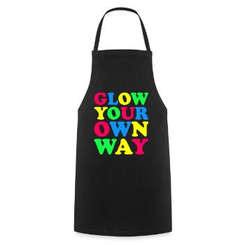 Brillez à votre façon - Colorful Fun - Tablier de cuisine - noir - Devant - AI Model Male 185 dark (185cm)