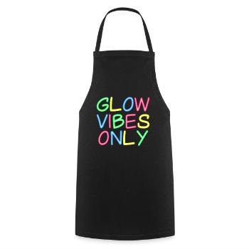 Only Bright Vibes - Positive Thinking - Cooking Apron - black - Front - AI Model Male 185 dark (185cm)