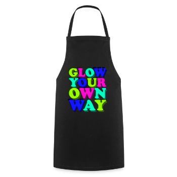 Shine Your Way - Colorful Fun - Cooking Apron - black - Front - AI Model Male 185 dark (185cm)