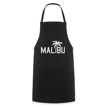 Malibu Summer Vibes Tropical Flair - Tablier de cuisine - noir - Devant - AI Model Male 185 dark (185cm)