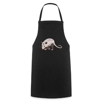 Charmantes Opossum Naturfreund Stil - Kochschürze - Schwarz - Vorne - AI Model Male 185 dark (185cm)