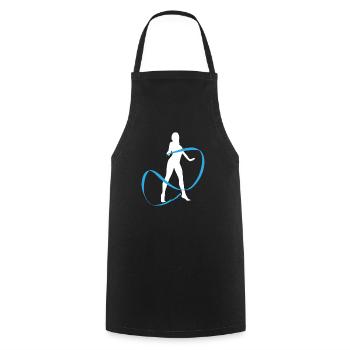 Gymnastics Band Grace - Elegance in Motion - Cooking Apron - black - Front - AI Model Male 185 dark (185cm)