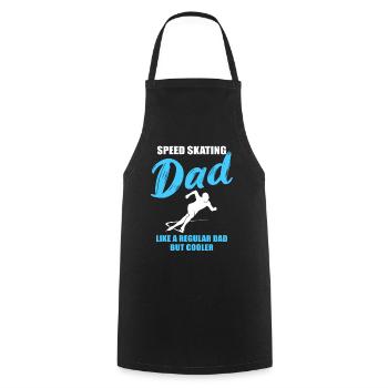 Cool Speed Skating Dad Gift - Cooking Apron - black - Front - AI Model Male 185 dark (185cm)