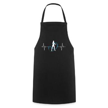 Heart of Gymnastics - Band & Rhythm - Cooking Apron - black - Front - AI Model Male 185 dark (185cm)